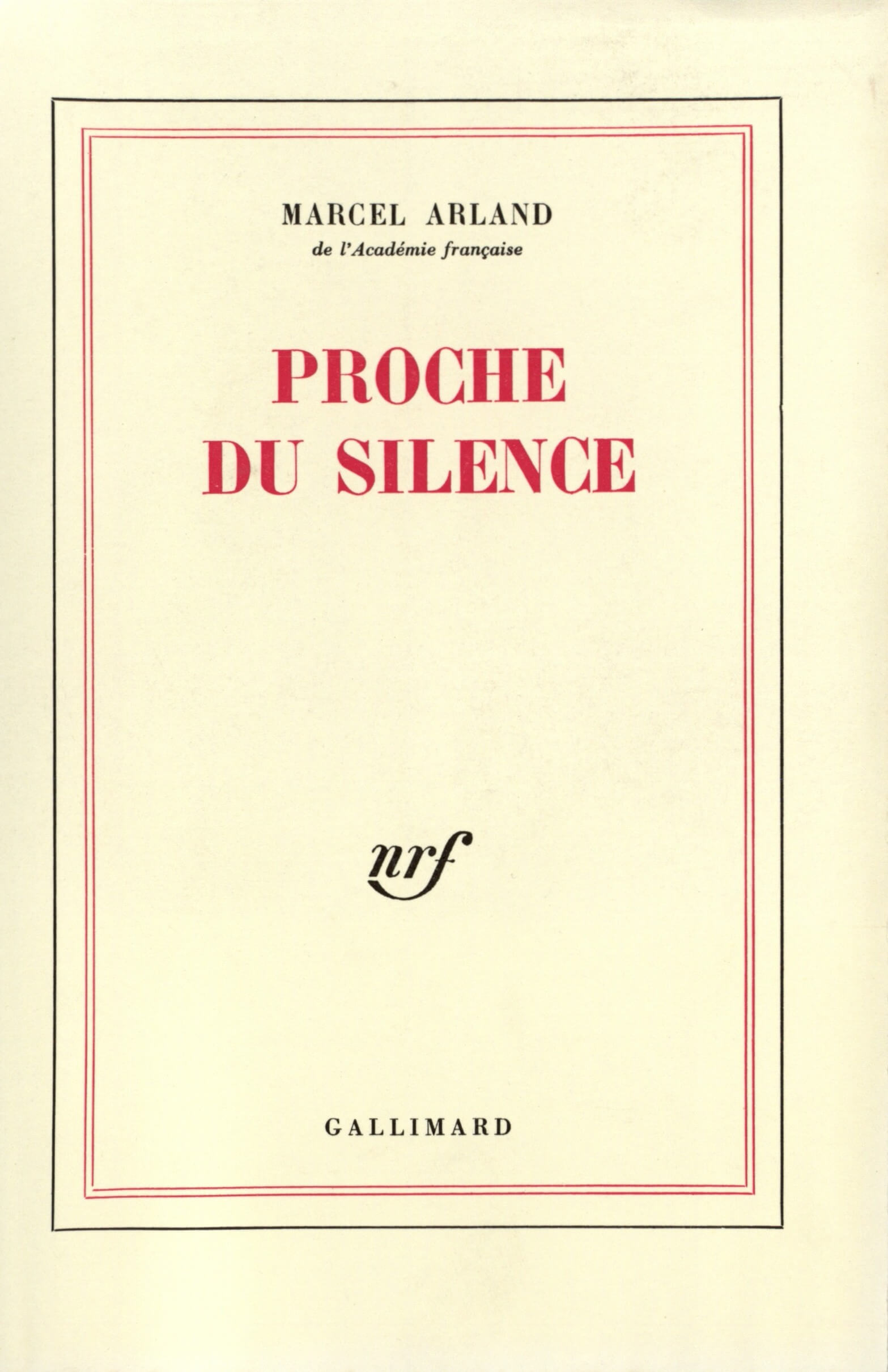 Proche du silence - Click to enlarge picture.