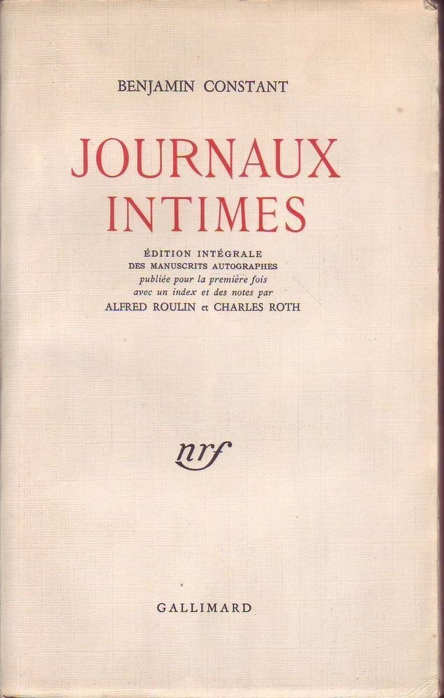 Journaux intimes - Click to enlarge picture.