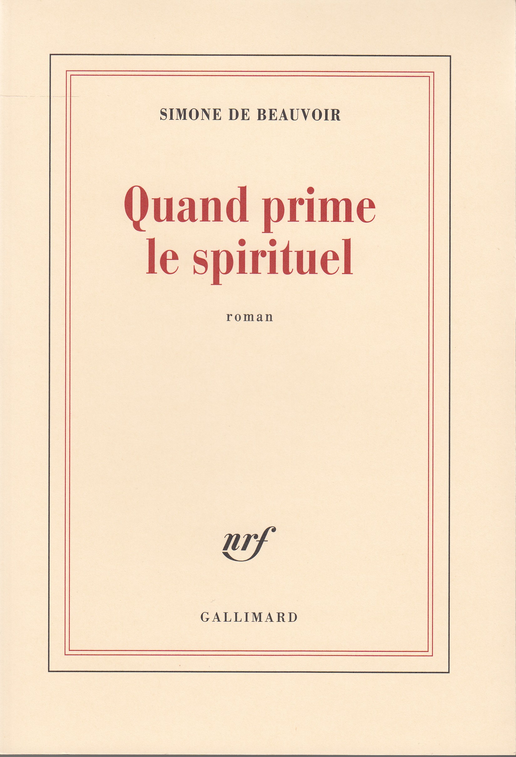 Quand prime le spirituel - Click to enlarge picture.