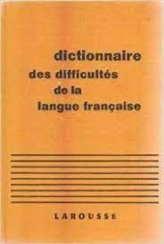 Dictionnaire des difficultés de la langue française - Click to enlarge picture.