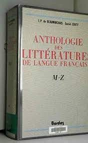 Anthologie des littératures de la langue Française - Click to enlarge picture.